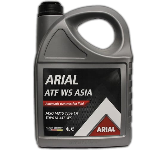 Изображение товара Трансмиссионное масло ARIAL ATF WS, Asia, 4 л AR001910030