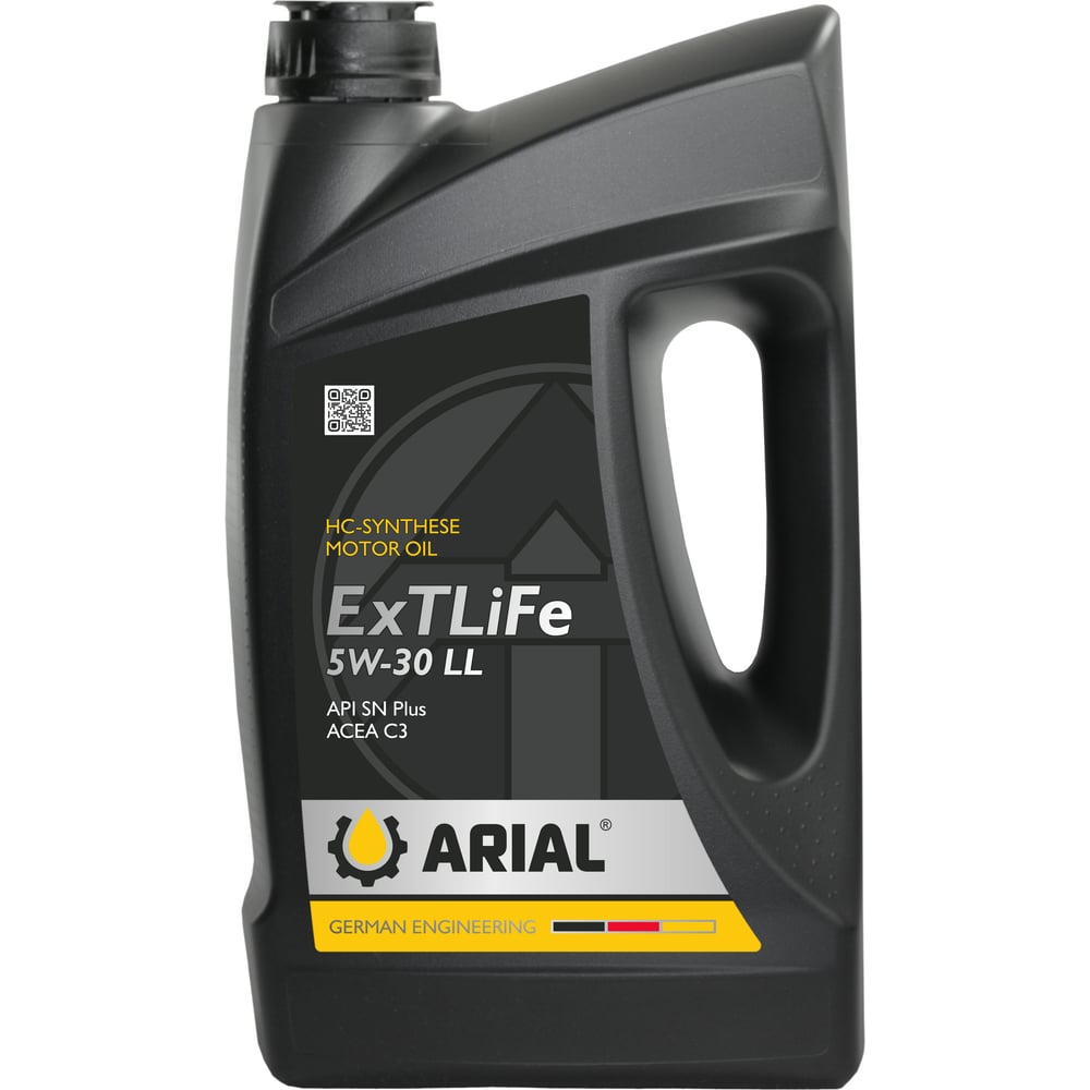 Изображение товара Моторное масло ARIAL ExTLiFe 5W-30 5 л синтетика для легковых и газовых двигателей