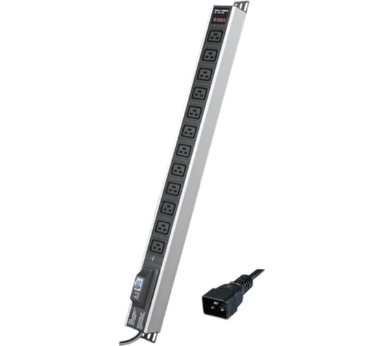 Изображение товара Блок распределения питания DKC (pdu) 0u 16a с индикацией и автоматом, 1p вых:12 c19, вх:с20 R5V12CBOPCDC19