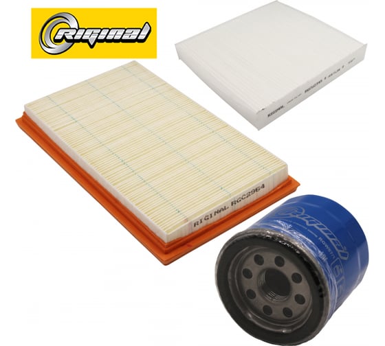 Изображение товара Комплект фильтров для ТО а/м Nissan Almera Classic (3 шт.) Riginal RGAFA1066