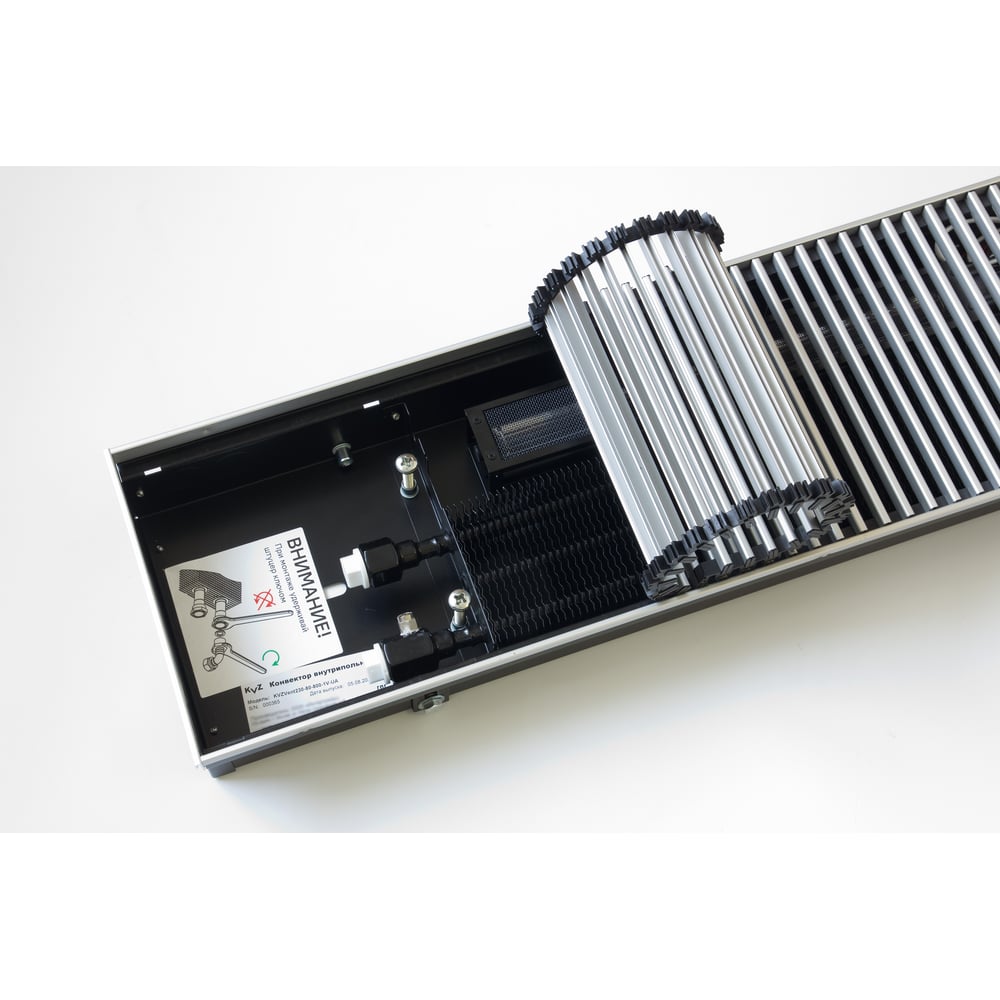 Изображение товара Внутрипольный конвектор KVZ с вентилятором KVZ-Vent-230-80-800-1V-UA/RRA-230-800-A