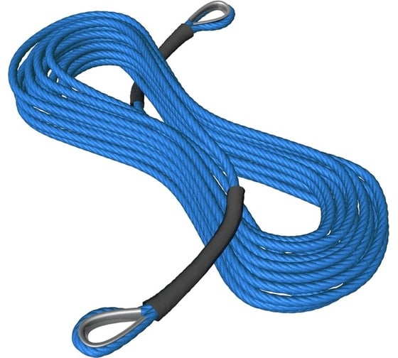 Изображение товара Трос кевларовый (7 мм, 15 м) с двумя коушами Сорокин 31.127