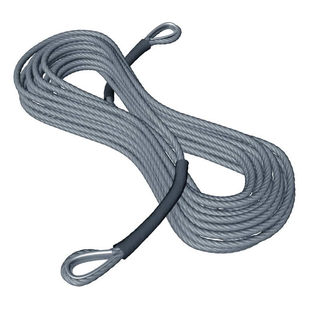 Изображение товара Кевларовый трос 8 мм, 25 м с двумя коушами Сорокин