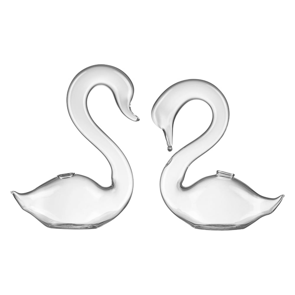 Изображение товара Ваза Вещицы лебеди стеклянная WB-03 210x150x70 мм