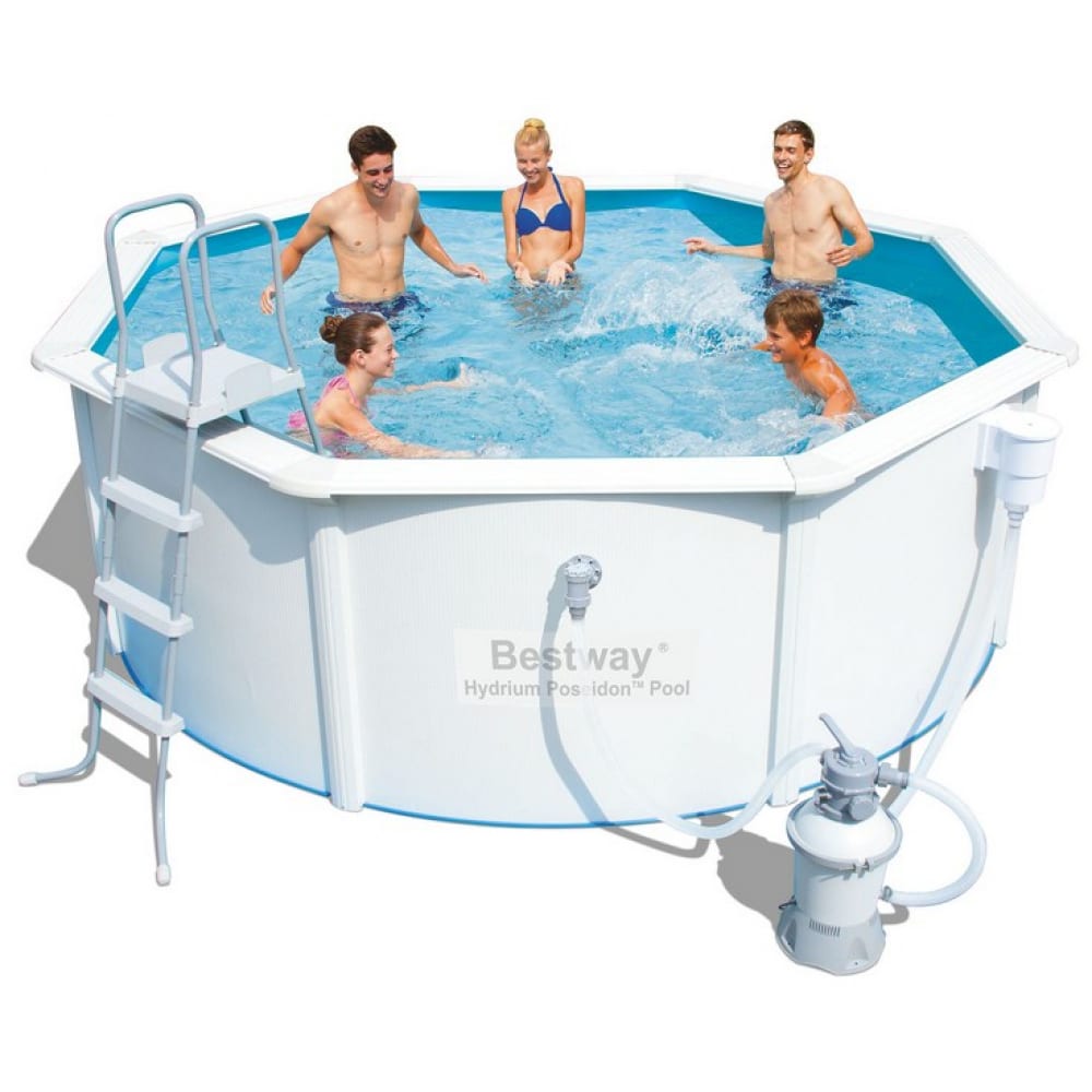 фото Бассейн bestway hydrium pool set 360х120см стальной 56574 bw