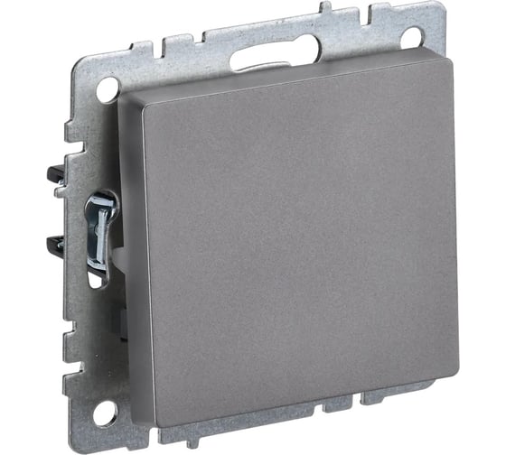 Изображение товара 1-клавишный перекрестный выключатель IEK Brite 10а вс10-1-3-брс сталь BR-V13-0-10-K46