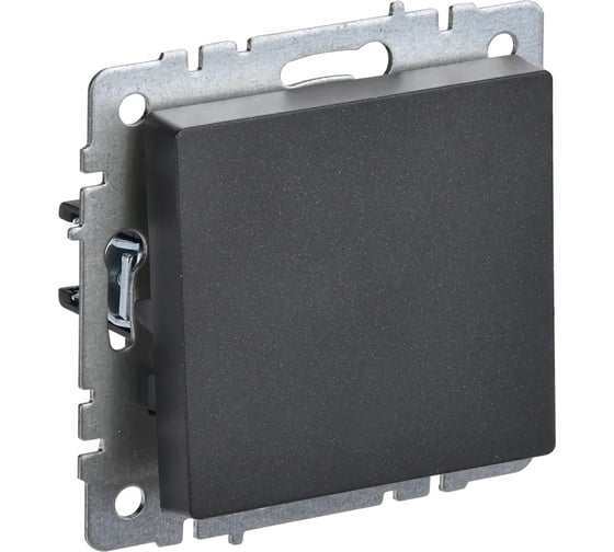 Изображение товара 1-клавишный перекрестный выключатель IEK Brite 10а вс10-1-3-брч черный BR-V13-0-10-K02