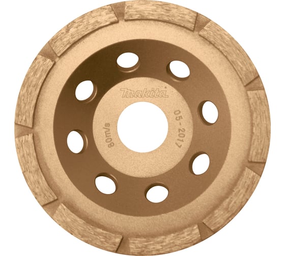 Изображение товара Чашка алмазная однорядная Эконом (115x22.23 мм; грубая шлифовка) Makita D-60676