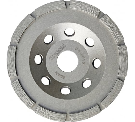 Изображение товара Чашка алмазная однорядная Эконом (125x22.23x8x5 мм; грубая шлифовка) для PC5000C/5001C/УШМ 125 мм Makita D-60682