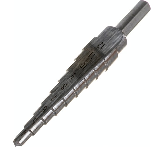 Изображение товара Ступенчатое сверло с прямой канавкой (4-12 мм) MESSER 19-09-412