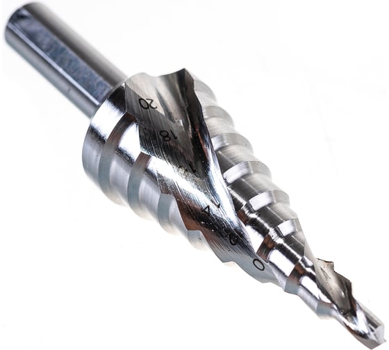 Изображение товара Ступенчатое сверло со спиральной канавкой (4-20 мм) MESSER 20-09-420