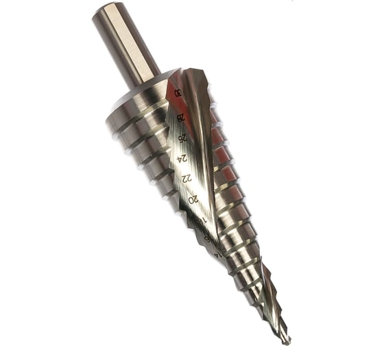 Изображение товара Ступенчатое сверло со спиральной канавкой (4-30 мм) MESSER 20-14-430