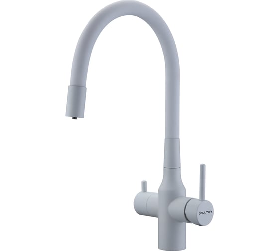 Изображение товара Смеситель для кухни Paulmark salix белый матовый Sa213419-431