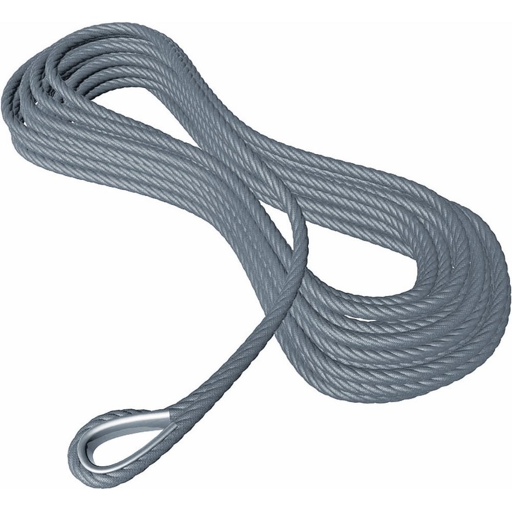 Изображение товара Кевларовый трос 8 мм 30 м с коушем Сорокин 31.318 надежный коммуникационный и грузовой трос