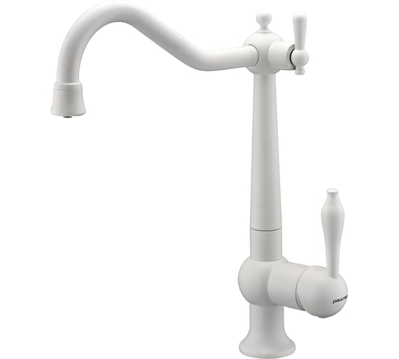 Изображение товара Смеситель для кухни Paulmark RETRO, белый матовый,  Re213226-WH