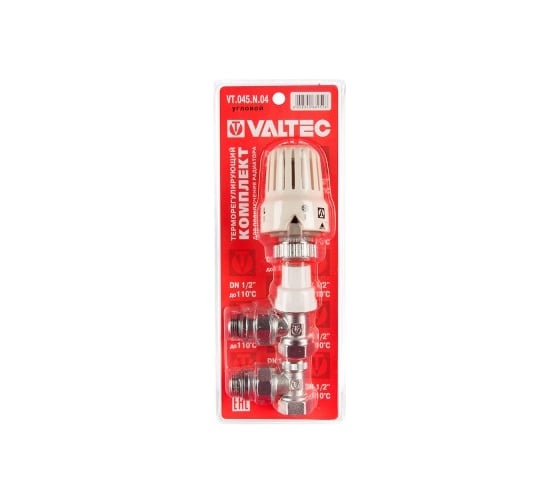 Изображение товара Комплект терморегулируюшего оборудования для радиатора, угловой 1/2 Valtec VT.045.N.04