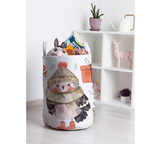 Изображение товара Корзина для игрушек JOYARTY рождественская сова 35x50 см toba_380852_M