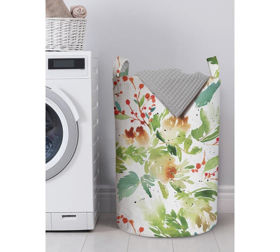 Изображение товара Корзина для хранения вещей JOYARTY акварельный новый год 40x60 см gaba_419877_L