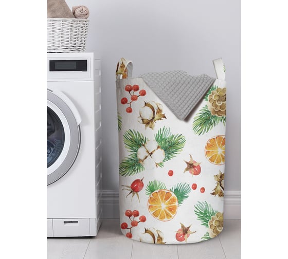Изображение товара Корзина для хранения вещей JOYARTY рождественский натюрморт 40x60 см gaba_380833_L