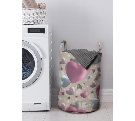 Изображение товара Корзина для хранения вещей JOYARTY Объемные сердца 35x50 см gaba_422656_M