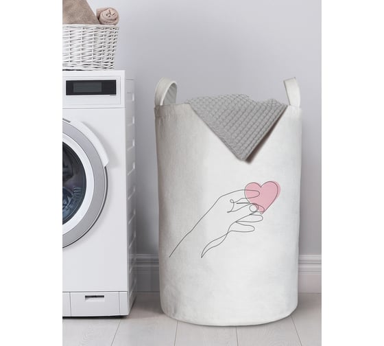 Изображение товара Корзина для хранения вещей JOYARTY Сердце в руках 40x60 см gaba_422677_L