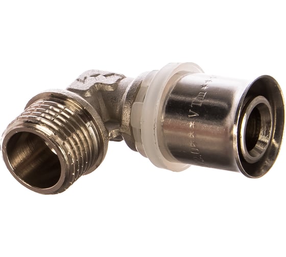 Изображение товара Угольник пресс с переходом на наружную резьбу 20х1/2 Valtec VTm.253.N.002004