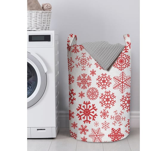 Изображение товара Корзина для хранения вещей JOYARTY снежинки зимой 40x60 см gaba_419822_L