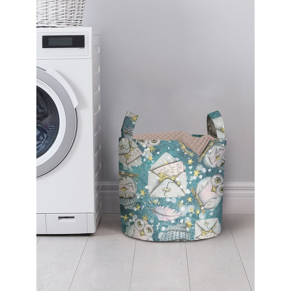 Изображение товара Корзина для хранения вещей JOYARTY сказочная сова 35x35 см