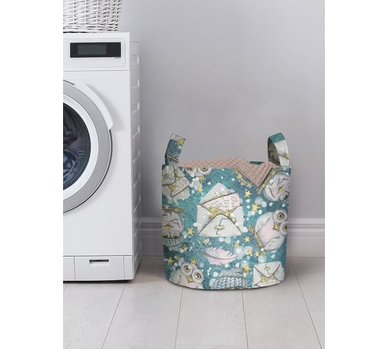 Изображение товара Корзина для хранения вещей JOYARTY сказочная сова 35x35 см gaba_419843_S