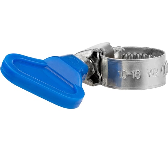 Изображение товара Обжимной хомут из нержавеющей стали MasterProf 10-16 мм, бабочка ИС.140086