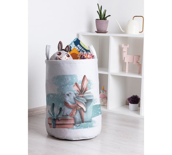 Изображение товара Корзина для игрушек JOYARTY зайка с подарком 35x50 см toba_419846_M