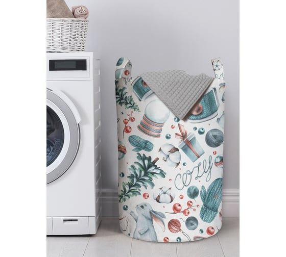 Изображение товара Корзина для хранения вещей JOYARTY уютная зима 40x60 см gaba_419844_L