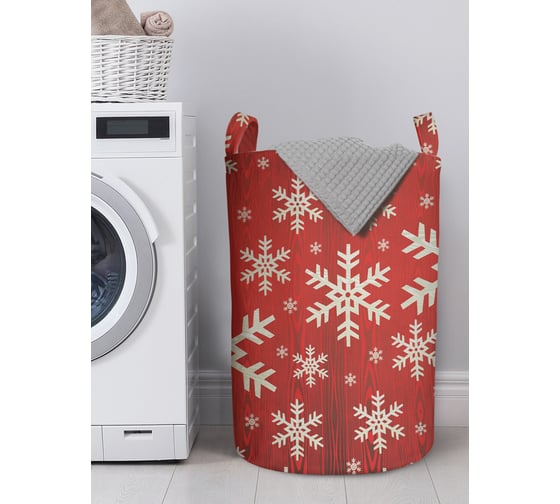 Изображение товара Корзина для хранения вещей JOYARTY поле снежинок 40x60 см gaba_419803_L