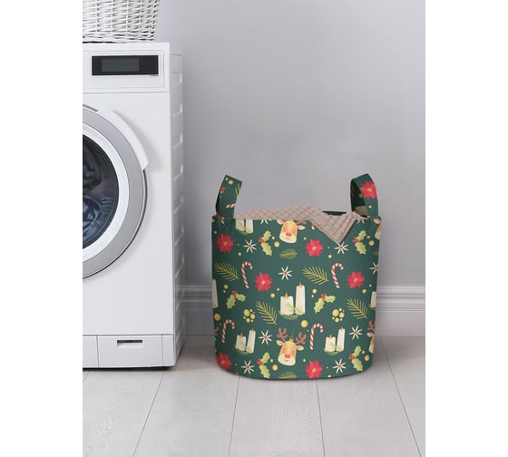 Изображение товара Корзина для хранения вещей JOYARTY рождественские свечи 35x35 см gaba_380847_S