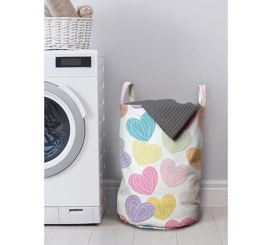 Изображение товара Корзина для хранения вещей JOYARTY Карамельные сердца 35x50 см gaba_422695_M