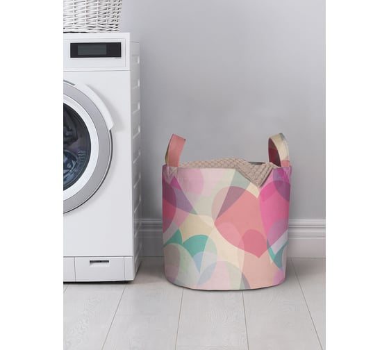 Изображение товара Корзина для хранения вещей JOYARTY Боке из сердец 35x35 см gaba_422657_S