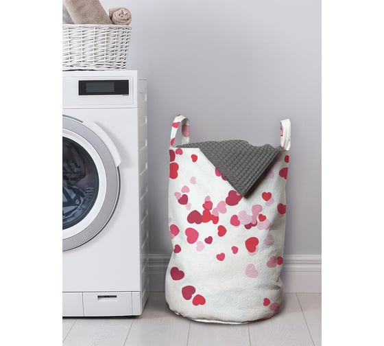 Изображение товара Корзина для хранения вещей JOYARTY Дождь из сердец 35x50 см gaba_422646_M