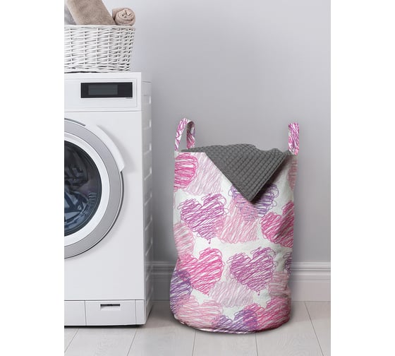 Изображение товара Корзина для хранения вещей JOYARTY Мелковые сердечки 35x50 см gaba_422623_M