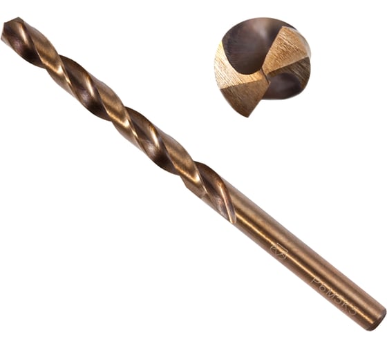 Изображение товара Сверло по металлу (7.2х69х109 мм; ц/х; Р6М5К5; А1) GRIFF a112072