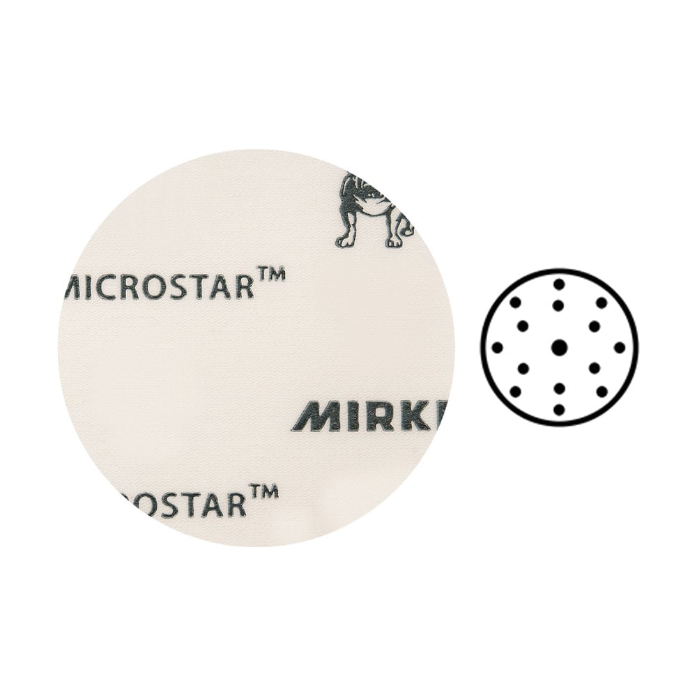 фото Шлифовальный круг microstar (150 мм; 15 отв.; p 1500; 50 шт.) mirka fm61105094