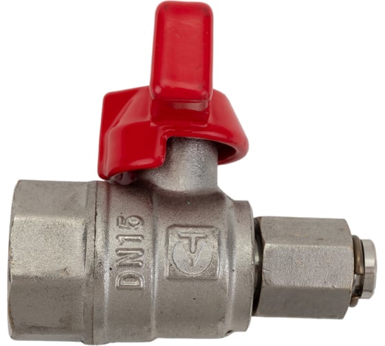 Изображение товара Шаровой кран для подключения манометра 1/2вн. -1/4вн. Valtec VT.807.N.0402