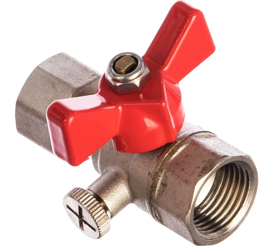 Изображение товара Шаровой кран для подключения манометра 1/2вн. -1/2вн. Valtec VT.807.N.0404