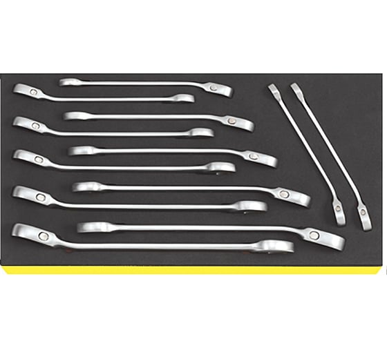 Изображение товара Набор комбинированных ключей с трещоткой 12 шт Stahlwille 96830649 В0000000157591