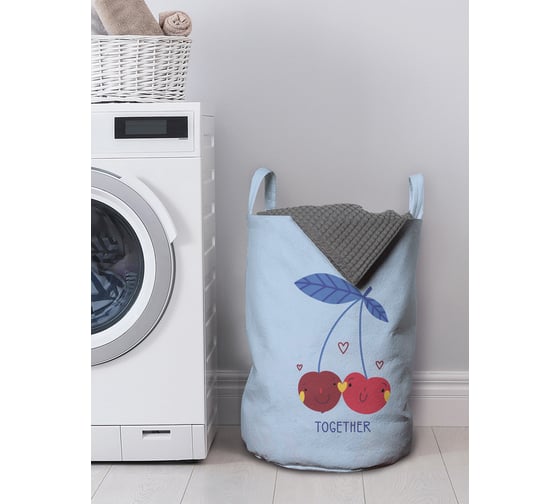 Изображение товара Корзина для хранения вещей JOYARTY Вишинки вместе 35x50 см gaba_422698_M