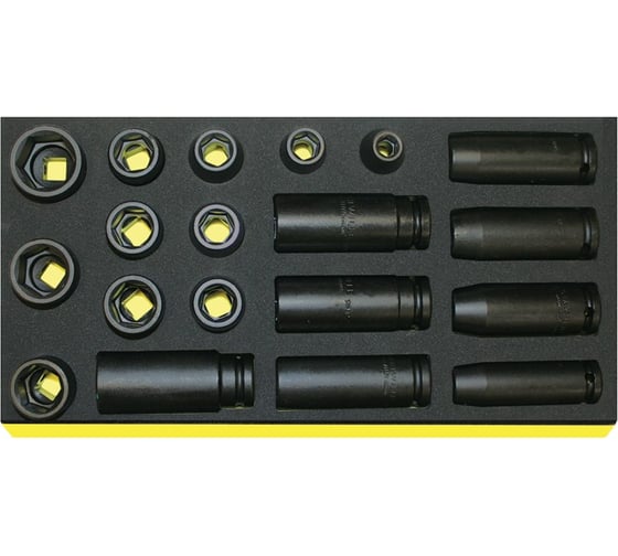 Изображение товара Набор ударных головок 6-гранных 1/2" 19 шт Stahlwille 96838777 В0000000149309