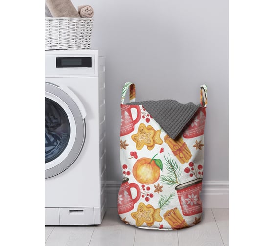 Изображение товара Корзина для хранения вещей JOYARTY пряничный вечер 35x50 см gaba_419849_M