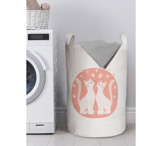 Изображение товара Корзина для хранения вещей JOYARTY Кошачья любовь 40x60 см gaba_422691_L