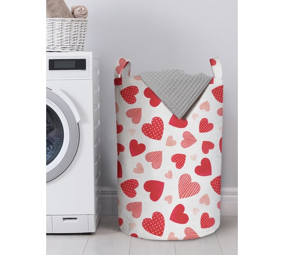 Изображение товара Корзина для хранения вещей JOYARTY Сердечки 40x60 см gaba_422643_L