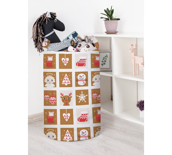 Изображение товара Корзина для игрушек JOYARTY новогодняя печенька 40x60 см toba_419797_L