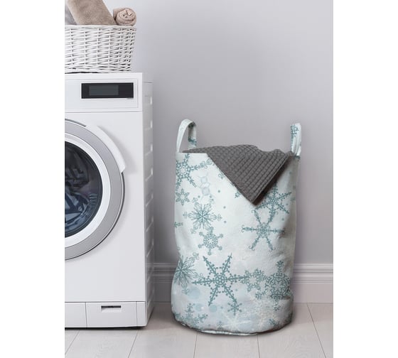 Изображение товара Корзина для хранения вещей JOYARTY иней снежинок 35x50 см gaba_419800_M